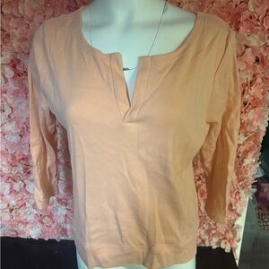 Burns Peach Large Three Quarter Length Shirt
